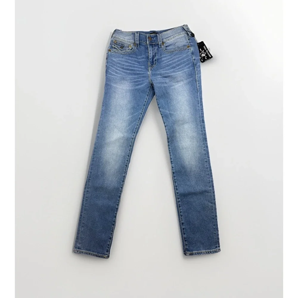 True Religion Jeans‎ Men's Size 31 Rocco Flap Big T Relaxed Skinny Medium Wash